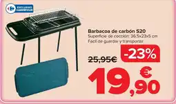 Carrefour Barbacoa de carbon s20 oferta