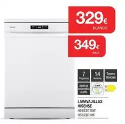 Milar HISENSE Lavavajillas hs623d10w hs623d10x oferta