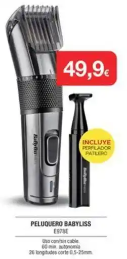 Milar BABYLISS Peluquero e978e oferta