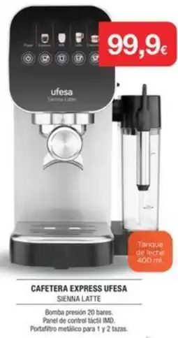 Milar UFESA Cafetera express sienna latte oferta