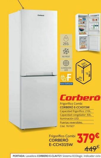 Conforama Frigorífico combi corberó oferta