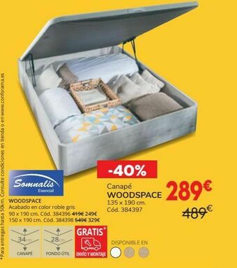 Conforama Canapé somnalis oferta