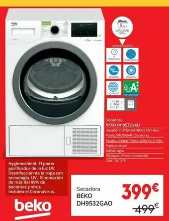 Conforama Secadoras beko oferta
