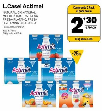 AhorraMas Actimel oferta