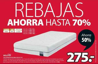 JYSK Wellpur Colchón De Espuma Gold F110 oferta