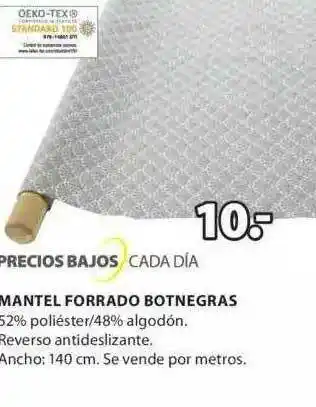 JYSK Mantel Forrado Botnegras oferta