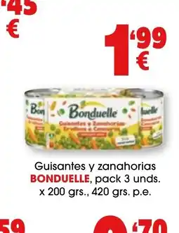 TOP Cash & Carry BONDUELLE Guisantes y zanahorias oferta