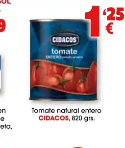 TOP Cash & Carry CIDACOS Tomate natural entero oferta