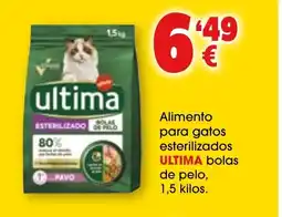TOP Cash & Carry ULTIMA Alimento para gatos esterilizados bolas de pelos oferta