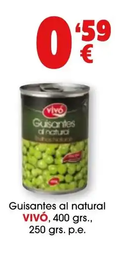 TOP Cash & Carry VIVÓ Guisantes al natural oferta