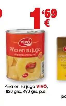TOP Cash & Carry VIVÓ Piña en su jugo oferta