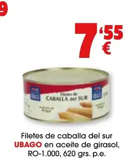 TOP Cash & Carry UBAGO Filetes de caballa del sur en aceite de girasol oferta