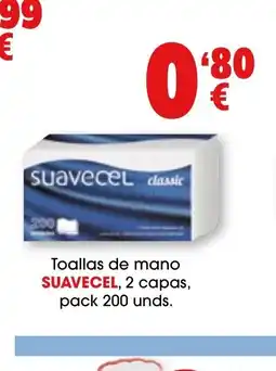 TOP Cash & Carry SUAVECEL Toallas de mano 2 capas oferta