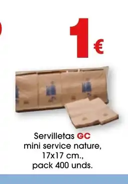 TOP Cash & Carry GC Servilletas mini service nature oferta