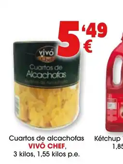 TOP Cash & Carry VIVÓ CHEF Cuartos de alcachofas oferta