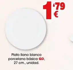 TOP Cash & Carry QD Plato llano blanco porcelana básica oferta