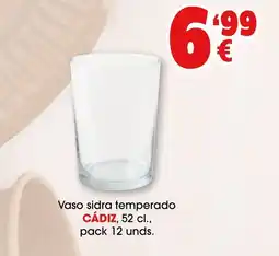 TOP Cash & Carry CÁDIZ Vaso sidra temperado oferta