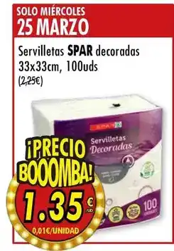 SPAR Spar - servilletas decoradas oferta