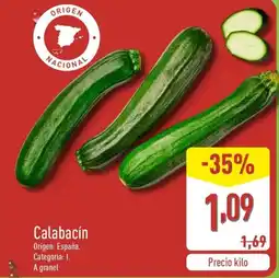 ALDI Calabacín oferta
