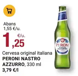 BonpreuEsclat Peroni - cervesa original italiana azzurro oferta
