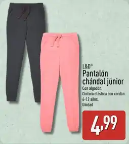 ALDI L&D Pantalón chándal júnior oferta