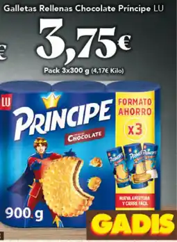 Gadis LU Príncipe Galletas Rellenas Chocolate oferta
