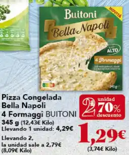 Gadis BUITONI Pizza Congelada Bella Napoli 4 Formaggi oferta
