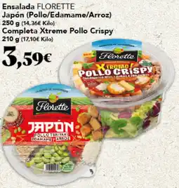 Gadis FLORETTE Ensalada japón (pollo/edamame/arroz) completa xtreme pollo crispy oferta