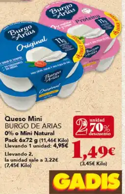 Gadis BURGO DE ARIAS Queso Mini oferta