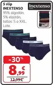 Alcampo Inextenso - 5 slip oferta