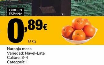 Supeco Naranja mesa oferta
