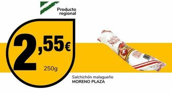 Supeco Salchichón malagueño moreno plaza oferta