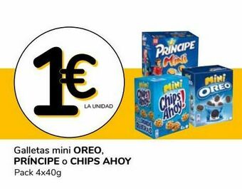Supeco Galletas mini oreo, príncipe o chips ahoy oferta