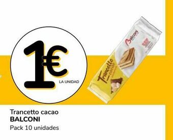Supeco Trancetto cacao balconi oferta