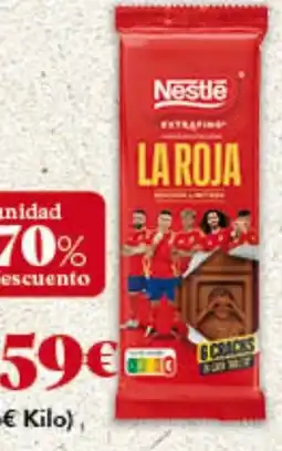 Gadis NESTLÉ Chocolate con Leche Extrafino La Roja oferta