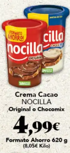 Gadis NOCILLA Crema Cacao Original o Chocomix oferta