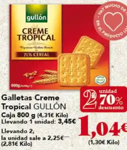Gadis GULLÓN Galletas Creme Tropical oferta