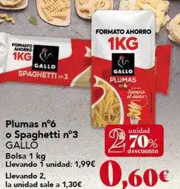 Gadis GALLO Plumas n°6 o Spaghetti n°3 oferta