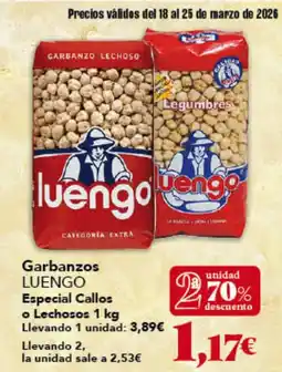 Gadis LUENGO Garbanzos oferta
