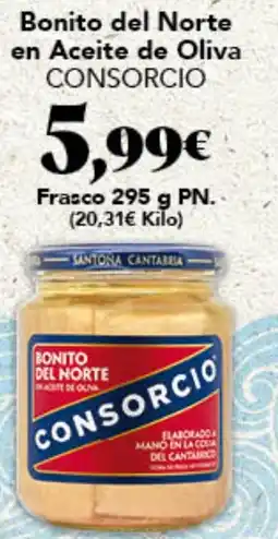Gadis CONSORCIO Bonito del Norte en Aceite de Oliva oferta