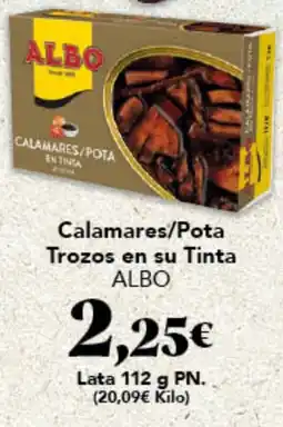 Gadis ALBO Calamares/Pota Trozos en su Tinta oferta