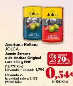 Gadis JOLCA Aceituna Rellena Jamón Serrano o de Anchoa Original oferta