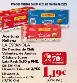 Gadis LA ESPAÑOLA Aceituna Rellena oferta