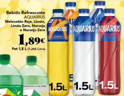 Gadis AQUARIUS Bebida Refrescante Melocotón Rojo, Limón, Limón Zero, Naranja o Naranja Zero oferta
