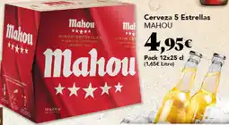 Gadis MAHOU Cerveza 5 Estrellas oferta