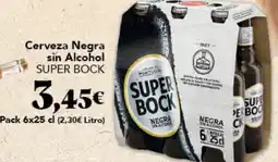 Gadis SUPER BOCK Cerveza Negra sin Alcohol oferta