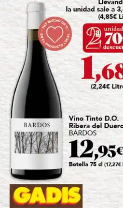 Gadis BARDOS Vino Tinto D.O. Ribera del Duero oferta
