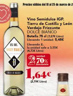 Gadis DOLCE BIANCO Vino Semidulce IGP. Tierra de Castilla y León Verdejo Frizzante oferta