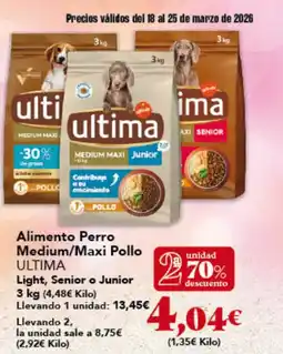 Gadis ULTIMA Alimento Perro Medium/Maxi Pollo oferta