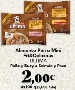 Gadis ULTIMA Alimento Perro Mini Fit&Delicious oferta